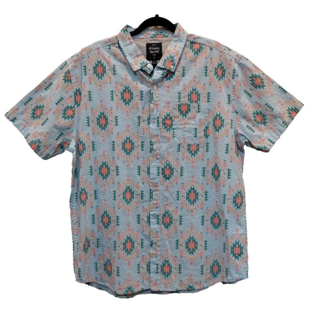 Massive Apparel Southwest Button Up‎ Shirt Men's X-Large Mutlicolor